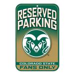 Wincraft Colorado State Rams 11"x17" Reserved Parking Sign - Thumbnail 1 of 2