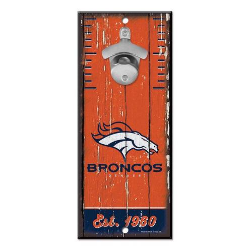 Wincraft Denver Broncos 5"x11" Bottle Opener Sign - Primary Image