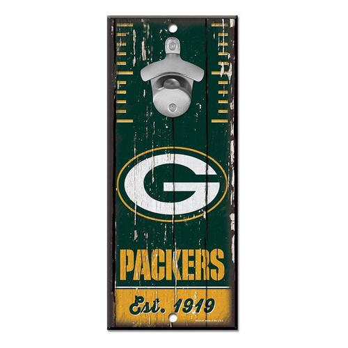 Wincraft Green Bay Packers 5"x11" Bottle Opener Sign - Primary Image
