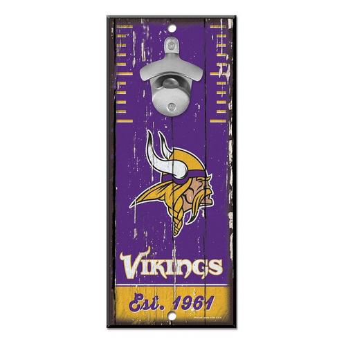 Wincraft Minnesota Vikings 5"x11" Bottle Opener Sign - Primary Image