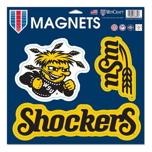 Wincraft Wichita State Shockers 3pk Perfect Cut Magnet - Primary Image