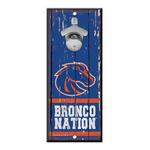 Wincraft Boise State Broncos  5"x11" Bottle Opener Sign - Thumbnail 1 of 2
