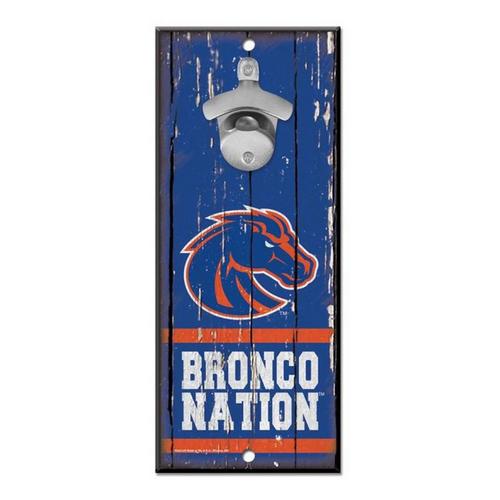 Wincraft Boise State Broncos  5"x11" Bottle Opener Sign - Primary Image