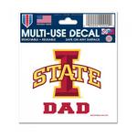 Wincraft Iowa State Cyclones Dad 3"x4" Decal - Thumbnail 1 of 2