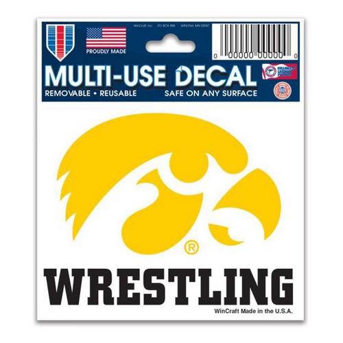 Wincraft Iowa Hawkeyes Wrestling 3"x4" Multi Use Decal - Primary Image