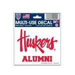 Wincraft Nebraska Cornhuskers Alumni 3"x4" Decal - Thumbnail 1 of 2