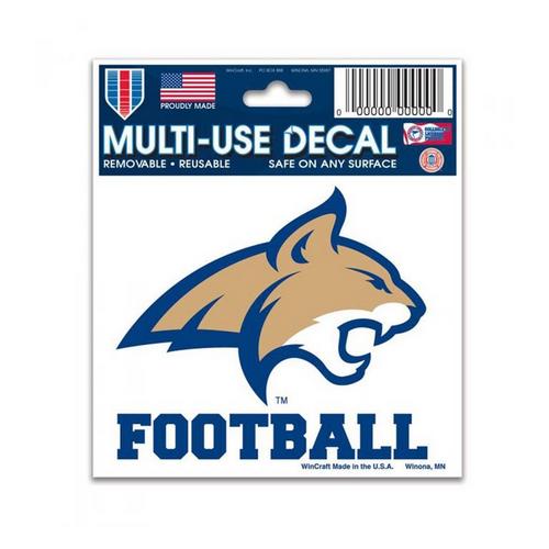 Wincraft Montana State Bobcats Football 3"x4" Decal - Primary Image