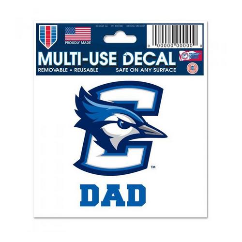 Wincraft Creighton Bluejays Dad 3"x4" Decal - Primary Image