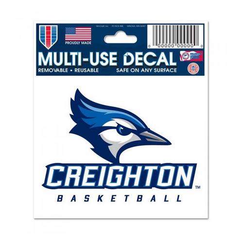 Wincraft Creighton Bluejays Basketball 3"x4" Decal - Primary Image