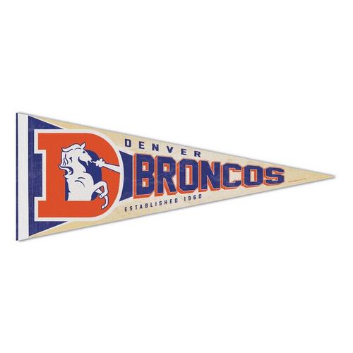 Wincraft Denver Broncos 12"x30" Throwback Premium Pennant - Primary Image