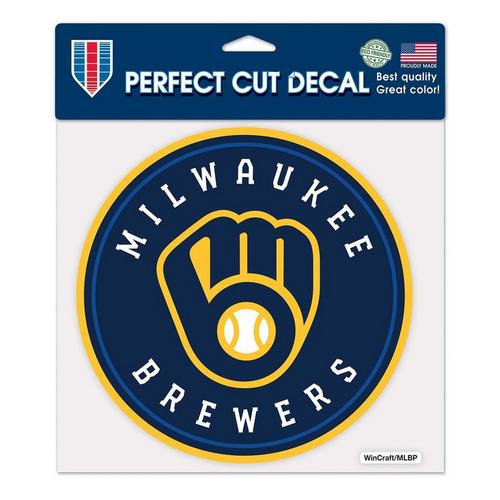 Wincraft Milwaukee Brewers 8"x8" Perfect Cut Decal - Primary Image