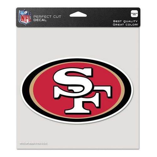 Wincraft San Francisco 49ers 8"x8" Perfect Cut Decal - Primary Image