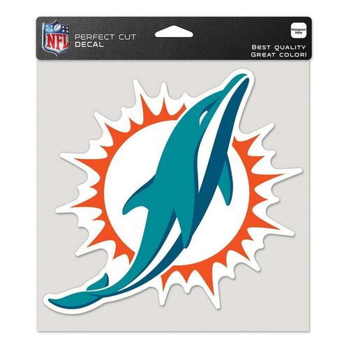 Wincraft Miami Dolphins 8"x8" Perfect Cut Decal - Primary Image