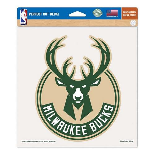 Wincraft Milwaukee Bucks 8"x8" Perfect Cut Decal - Primary Image
