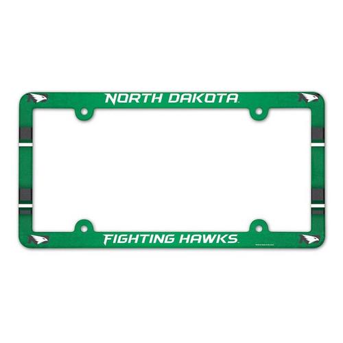 Wincraft North Dakota Fighting Hawks Plastic License Plate Frame - Primary Image