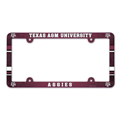 Wincraft Texas A&M Aggies Plastic License Plate Frame - Primary Image