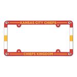 Wincraft Kansas City Chiefs Plastic License Plate Frame - Thumbnail 1 of 2