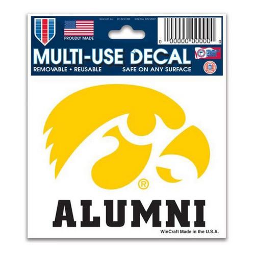 Wincraft Iowa Hawkeyes Alumni 3"x4" Multi Use Decal - Primary Image