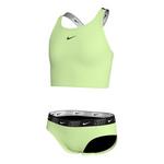 Girls' Nike Logo Tape Crossback Swim Tankini Set - Thumbnail 2 of 3