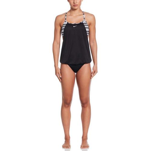 Women's Nike V Neck Tie Dye Swim Bikini Top - Primary Image