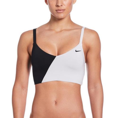 Women's Nike Midkini V Neck Swim Bikini Top - Primary Image