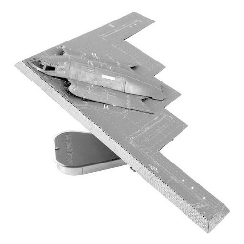 Metal Earth IconX: B-2A Spirit Stealth Bomber 3D Metal Model Plane Building Kit - Primary Image