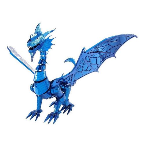Metal Earth IconX: Blue Dragon 3D Metal Model Building Kit - Primary Image