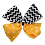 Miss Ashley Chevron Hair Bow - Thumbnail 1 of 2