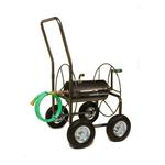 Yard Butler 400 ft. Silver Wheeled Hose Reel Cart - Thumbnail 1 of 4