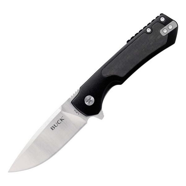 Buck 714 Stinger Manual Flipper Black Pocket Knife