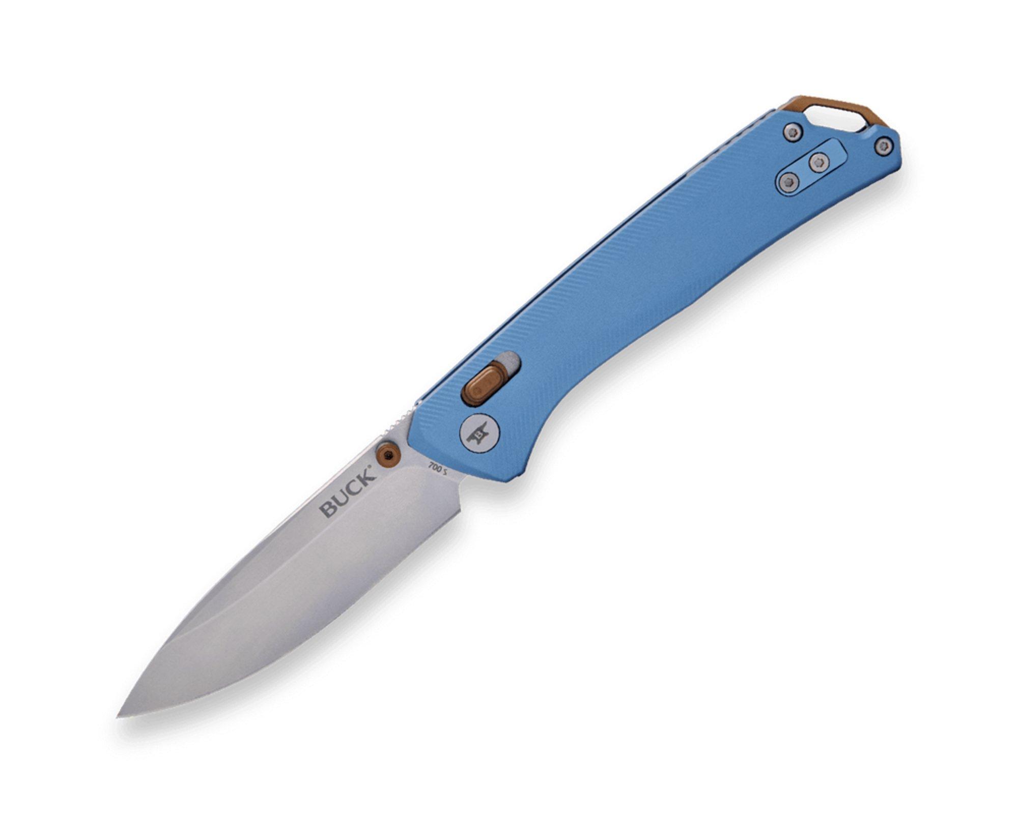 Buck 700 Nomad Tumbled D2 Folding Pocket Knife - Buck Knives