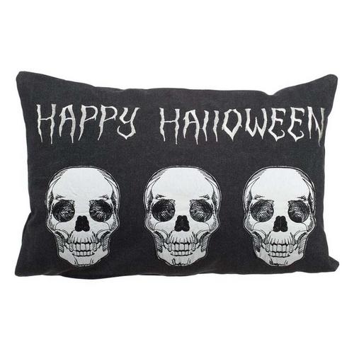 Allstate Floral Skulls Halloween Pillow - Primary Image