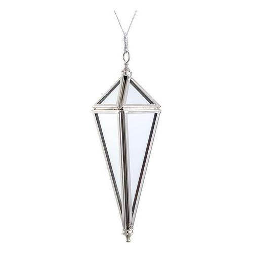 Allstate Floral 6in Mirror Pyramid Ornament - Primary Image