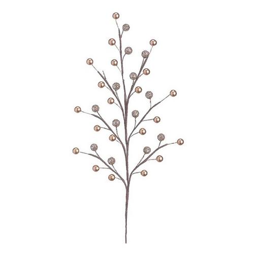 Allstate Floral 19in Gold Glittered Berry Spray - Primary Image