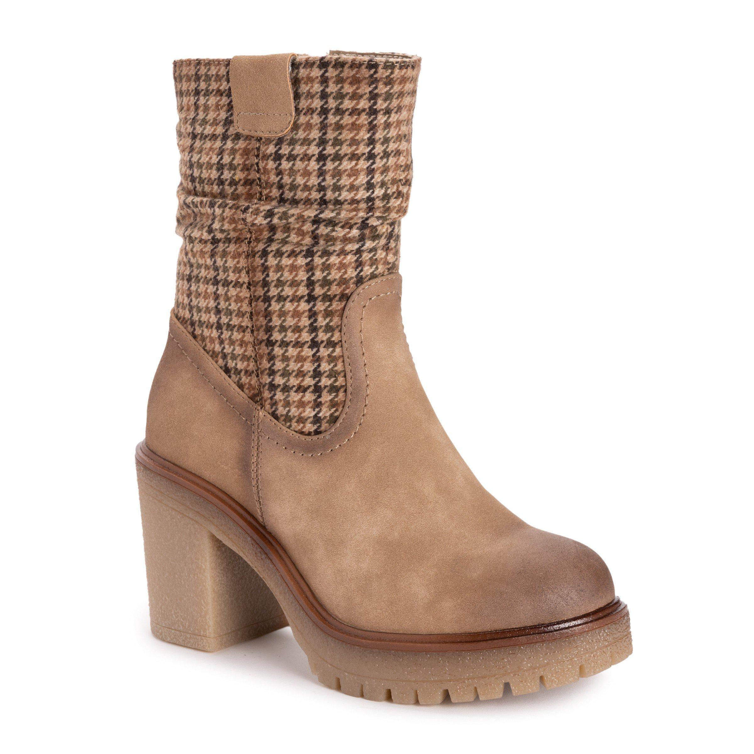Women's MUK LUKS Riser Pop Heeled Slouch Boots