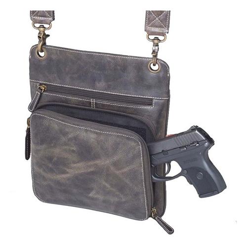 Gun Tote'N Mamas Buffalo Leather Cross Body Purse - Primary Image