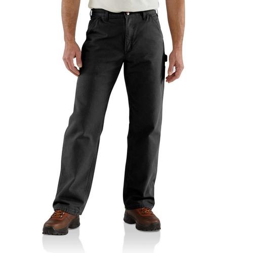 Men's Carhartt Flannel-Lined Duck Dungaree Utility Work Pants - Primary Image