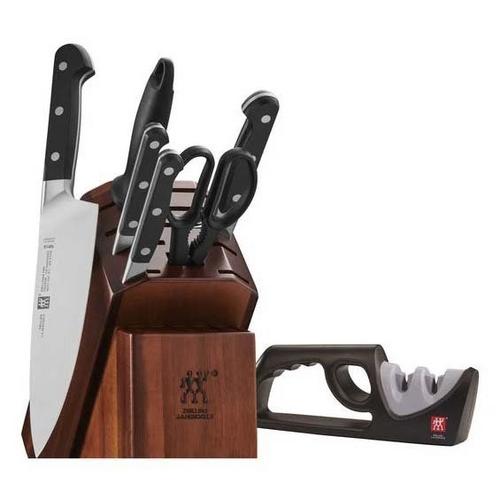 Zwilling Pro 7 Piece Knife Set with Block & Sharpener Kitchen Knife - Primary Image