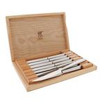 Zwilling Steak Sets 8 Piece Stainless Steel Steak Knife Set with Wood Presentation Case Kitchen Knife - Thumbnail 1 of 5