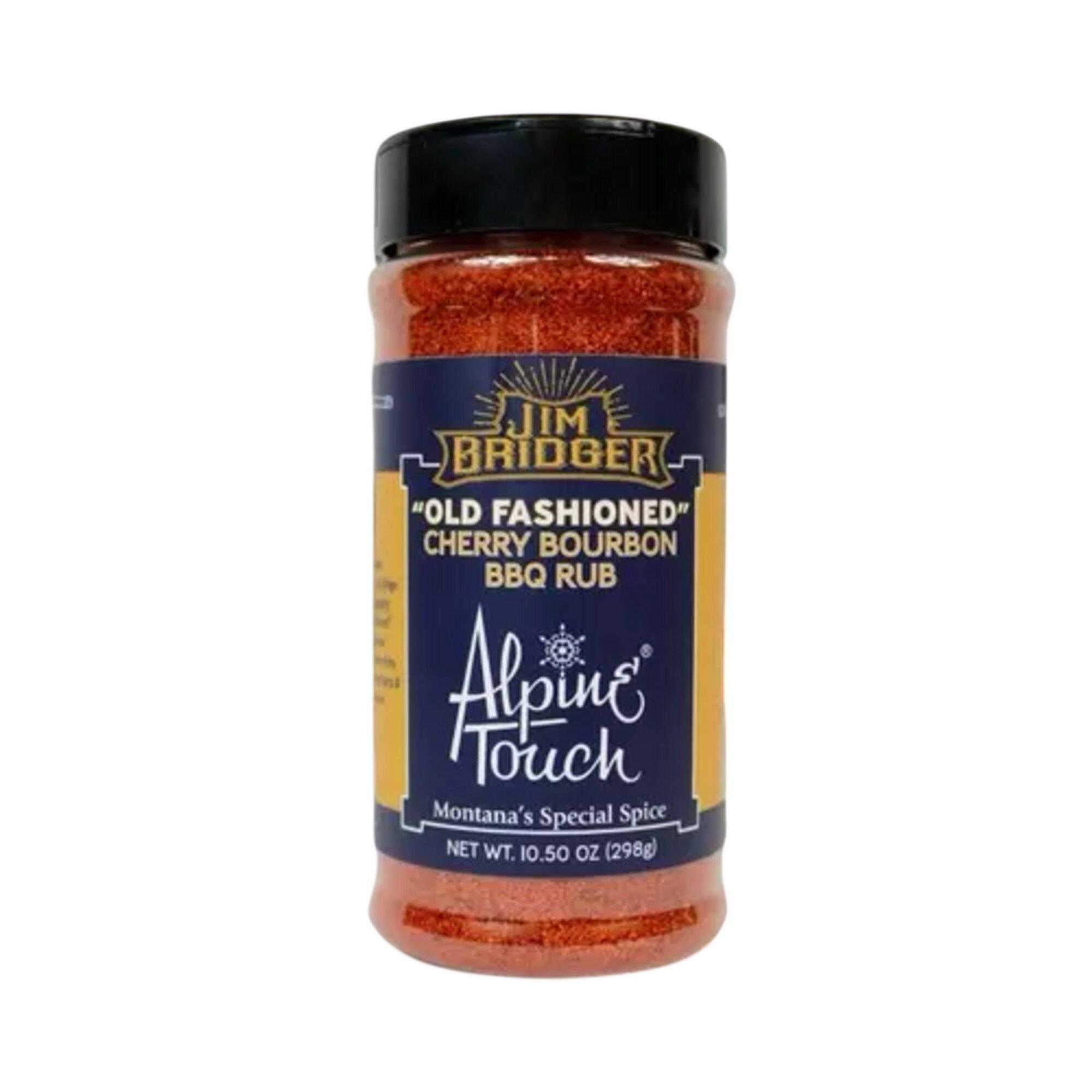 Alpine Rouch x Jim Bridger Bourbon Cherry BBQ Rub - 10.5 oz - Montana Alpine Touch Inc