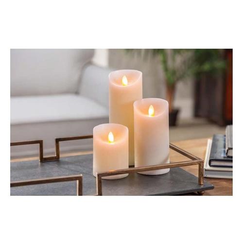 Ace Hardware Gernson Bisque No Scent 6x3 Flameless Pillar Candle - Primary Image