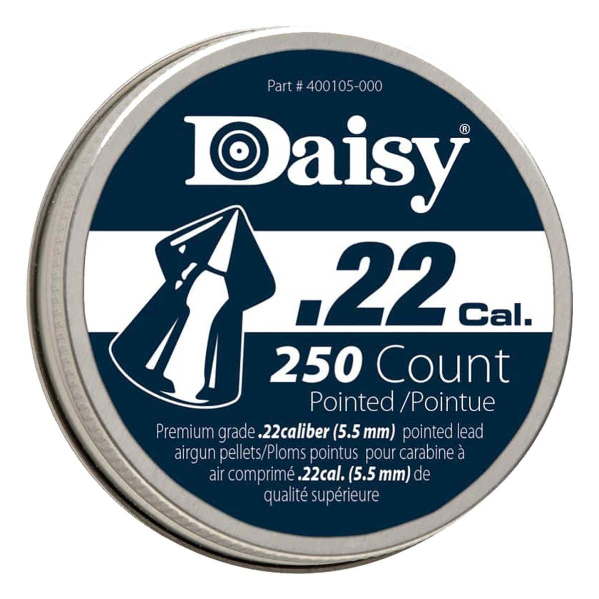 Daisy .177 Caliber Pointed Field Pellets 250 Count For Air Rifles