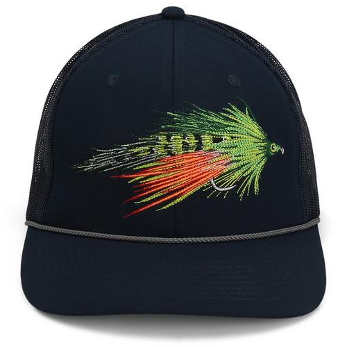 Paramount Outdoors Fire Tiger Streamer Fly Fishing Mesh Back Rope Snapback Hat - Primary Image