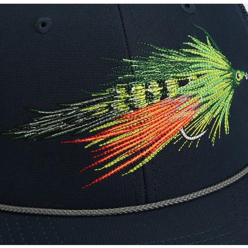 Paramount Outdoors Fire Tiger Streamer Fly Fishing Mesh Back Rope Snapback Hat - Primary Image