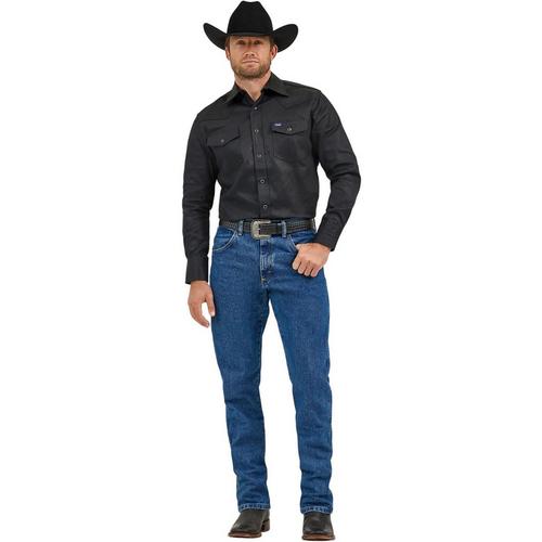 Men's Wrangler Cowboy Cut Firm Finish Twill Western Snap Work Long Sleeve Button Up Shirt - Primary Image