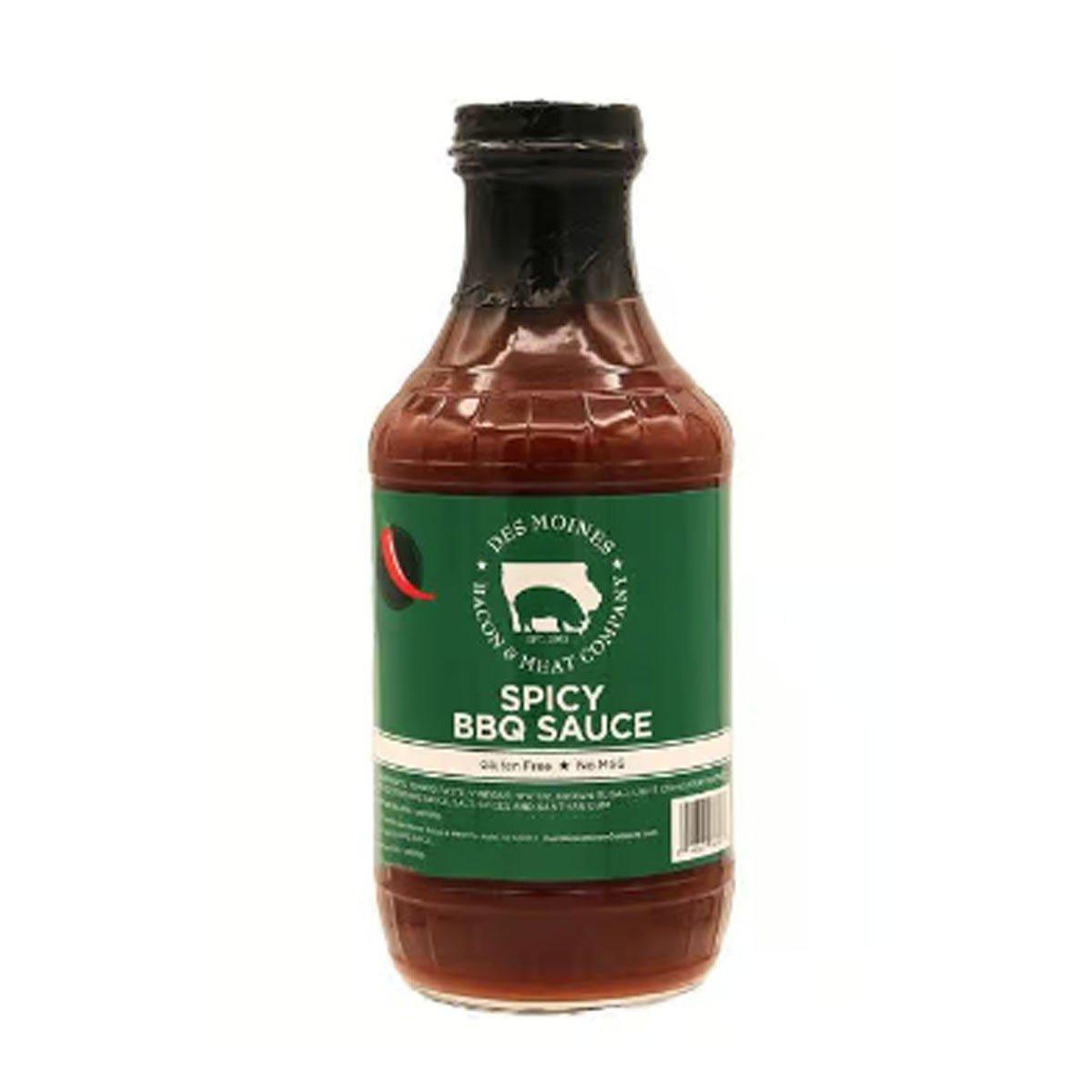 Des Moines Bacon And Meat Spicy BBQ Sauce - Des Moines Bacon & Meat