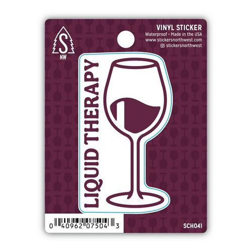 Stickers Northwest Liquid Therapy Wine Sticker Sticker - Primary Image
