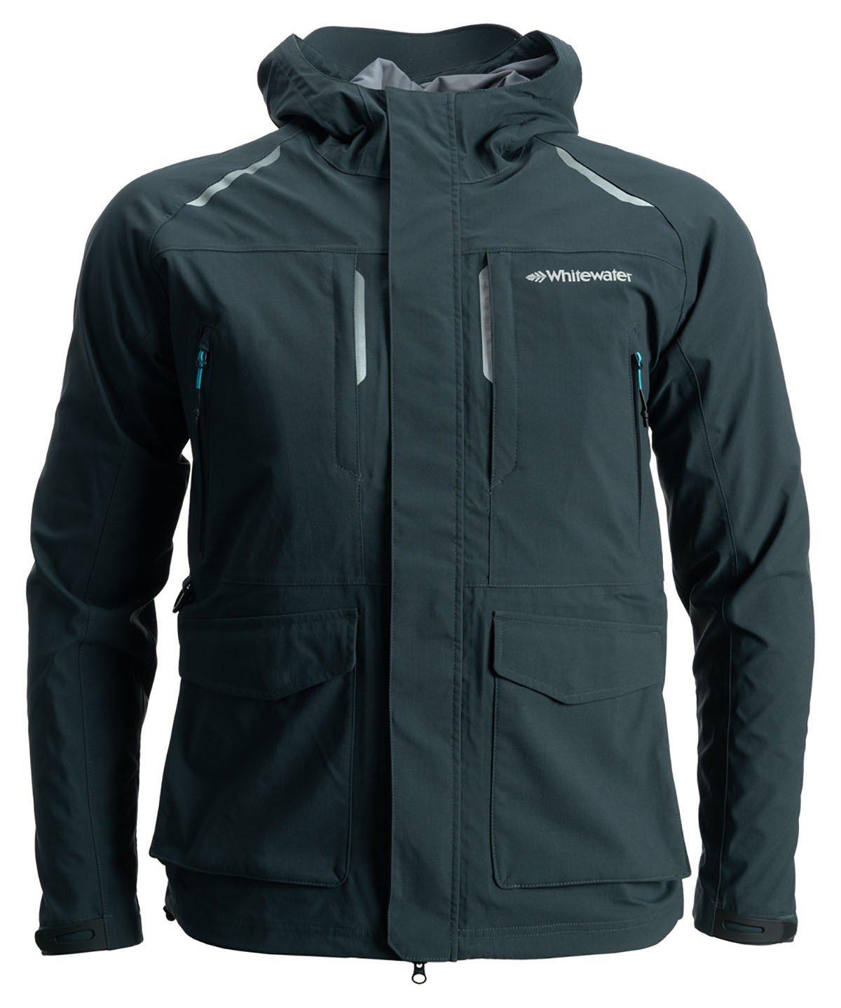 Men's Whitewater Great Lakes Fishing Hooded Rain Jacket - Whitewater