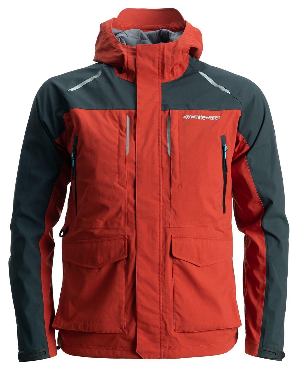 Men's Whitewater Great Lakes Fishing Hooded Rain Jacket - Whitewater
