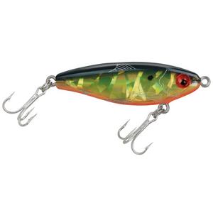 708Black/Chartreuse/Orange/Silver Broken Glass - MirrOlure MirrOdine Broken Glass Series